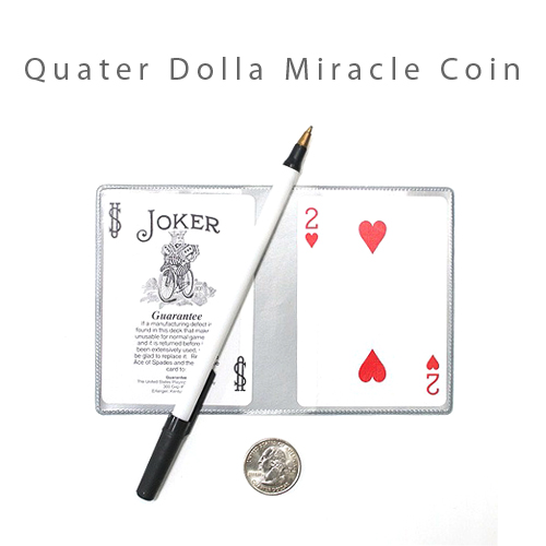 비앤비매직(BNBMAGIC) - 쿼터달러 미라클코인(Quater Dollar Miracle Coin)[동전마술/클로즈업/임팩트큼]마술도구/마술용품/비앤비매직