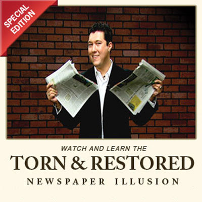 비앤비매직(BNBMAGIC) - TORN &amp; RESTORED (newspaper illusion DVD)